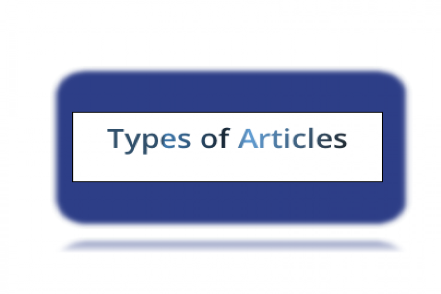 Types of Articles Accepted by the Conference