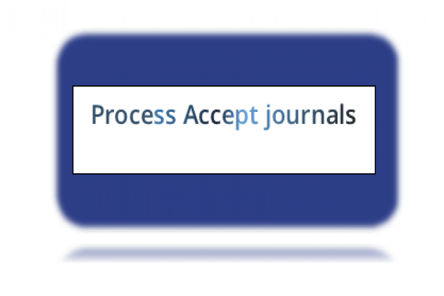 The application process for printing accepted articles in journals